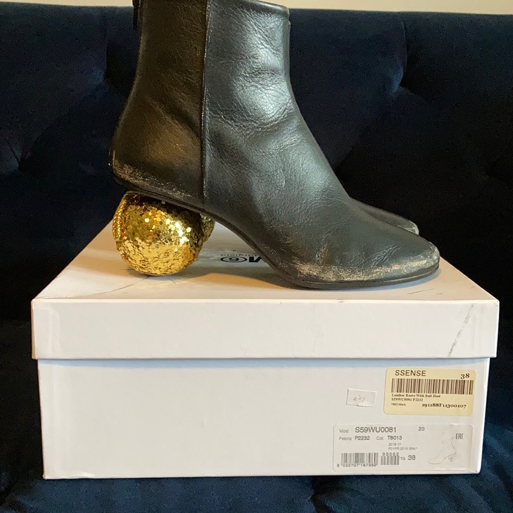 Maison Margiela Christmas ball-heeled ankle boots